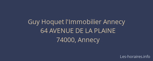 Guy Hoquet l'Immobilier Annecy