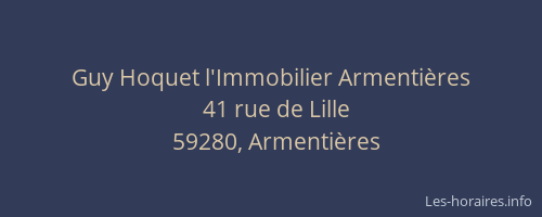 Guy Hoquet l'Immobilier Armentières