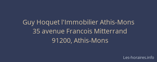 Guy Hoquet l'Immobilier Athis-Mons