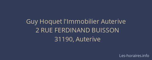 Guy Hoquet l'Immobilier Auterive