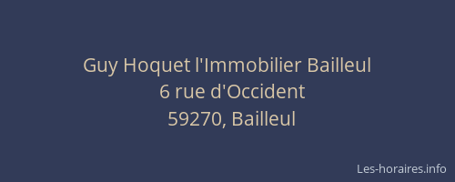 Guy Hoquet l'Immobilier Bailleul