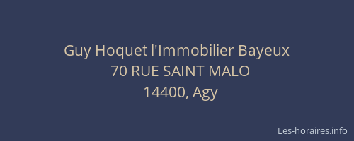 Guy Hoquet l'Immobilier Bayeux