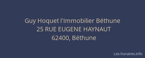Guy Hoquet l'Immobilier Béthune