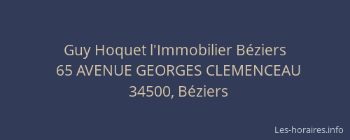 Guy Hoquet l'Immobilier Béziers