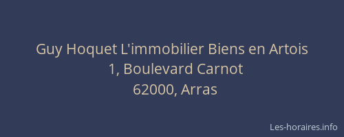 Guy Hoquet L'immobilier Biens en Artois