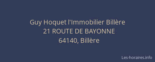 Guy Hoquet l'Immobilier Bill&egrave;re