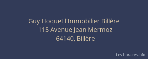 Guy Hoquet l'Immobilier Bill&egrave;re