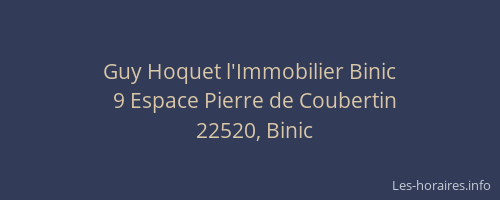 Guy Hoquet l'Immobilier Binic