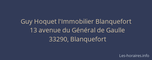 Guy Hoquet l'Immobilier Blanquefort