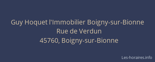 Guy Hoquet l'Immobilier Boigny-sur-Bionne