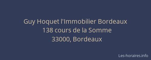 Guy Hoquet l'Immobilier Bordeaux