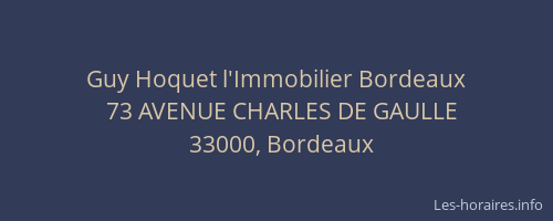 Guy Hoquet l'Immobilier Bordeaux