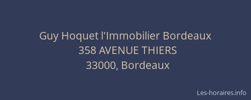 Guy Hoquet l'Immobilier Bordeaux