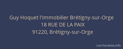 Guy Hoquet l'Immobilier Brétigny-sur-Orge