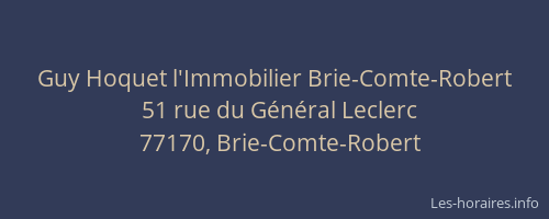 Guy Hoquet l'Immobilier Brie-Comte-Robert