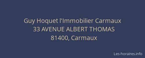 Guy Hoquet l'Immobilier Carmaux