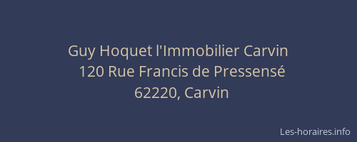 Guy Hoquet l'Immobilier Carvin