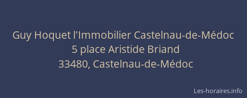 Guy Hoquet l'Immobilier Castelnau-de-Médoc