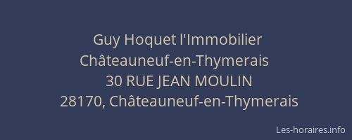 Guy Hoquet l'Immobilier Châteauneuf-en-Thymerais