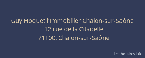 Guy Hoquet l'Immobilier Chalon-sur-Saône