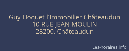 Guy Hoquet l'Immobilier Châteaudun