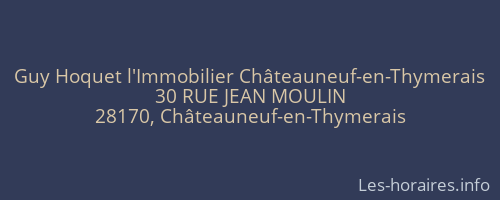 Guy Hoquet l'Immobilier Châteauneuf-en-Thymerais
