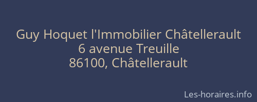 Guy Hoquet l'Immobilier Châtellerault