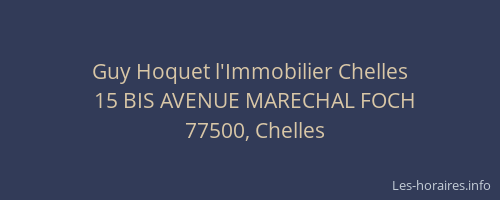 Guy Hoquet l'Immobilier Chelles