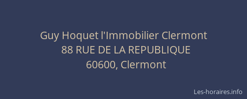 Guy Hoquet l'Immobilier Clermont