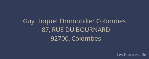 Guy Hoquet l'Immobilier Colombes