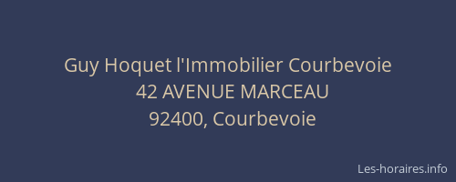 Guy Hoquet l'Immobilier Courbevoie