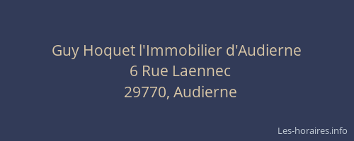 Guy Hoquet l'Immobilier d'Audierne