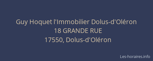 Guy Hoquet l'Immobilier Dolus-d'Oléron