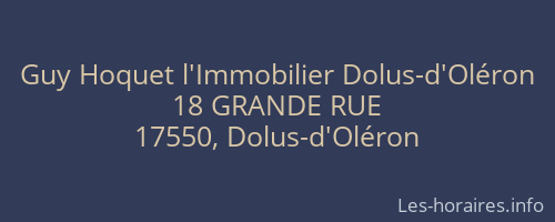 Guy Hoquet l'Immobilier Dolus-d'Oléron