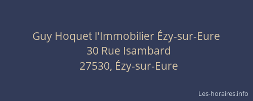 Guy Hoquet l'Immobilier Ézy-sur-Eure