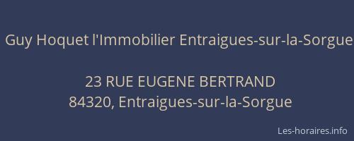 Guy Hoquet l'Immobilier Entraigues-sur-la-Sorgue