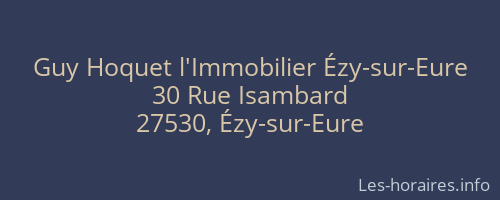 Guy Hoquet l'Immobilier Ézy-sur-Eure