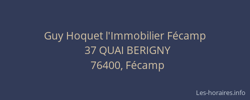 Guy Hoquet l'Immobilier Fécamp