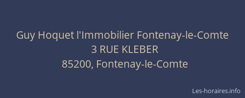 Guy Hoquet l'Immobilier Fontenay-le-Comte