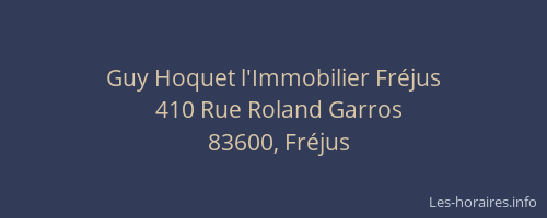 Guy Hoquet l'Immobilier Fréjus