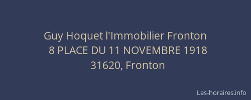 Guy Hoquet l'Immobilier Fronton