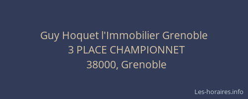 Guy Hoquet l'Immobilier Grenoble
