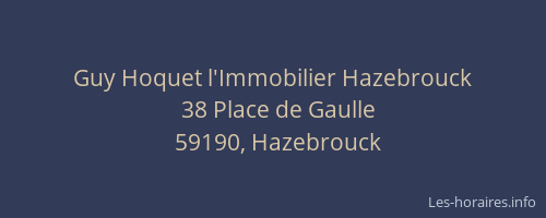 Guy Hoquet l'Immobilier Hazebrouck