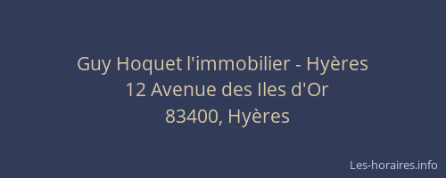 Guy Hoquet l'immobilier - Hyères