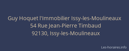 Guy Hoquet l'Immobilier Issy-les-Moulineaux