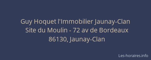 Guy Hoquet l'Immobilier Jaunay-Clan