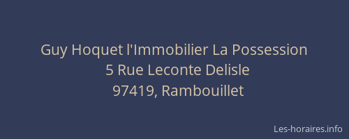 Guy Hoquet l'Immobilier La Possession