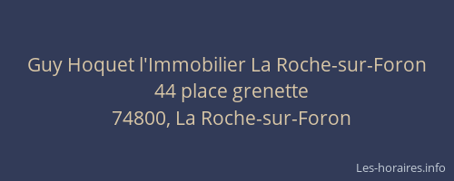 Guy Hoquet l'Immobilier La Roche-sur-Foron