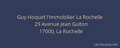 Guy Hoquet l'Immobilier La Rochelle