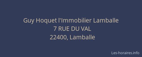 Guy Hoquet l'Immobilier Lamballe
